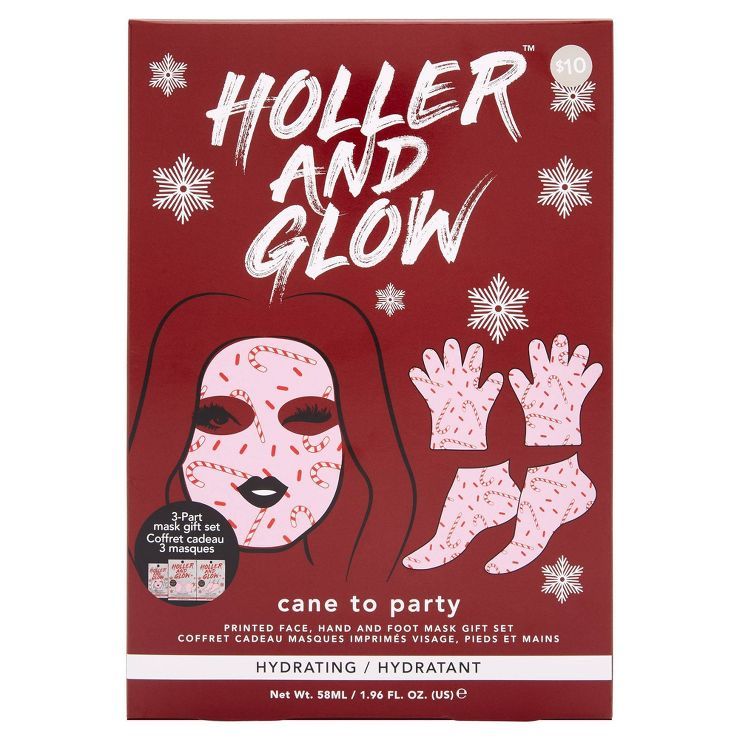 Holler and Glow Cane to Party Holiday Trio Sheet Mask - 1.96 fl oz/3ct | Target