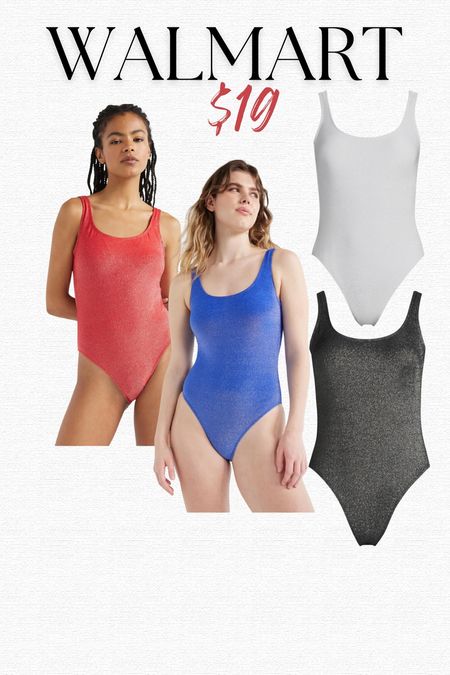 New shades launched in the shimmer one piece swim at Walmart 