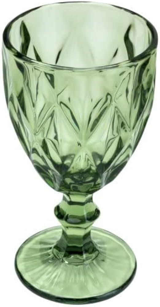 Lyor Diamond Conjunto 6 Taças para Água de Vidro, Verde, 325 ml | Amazon (BR)