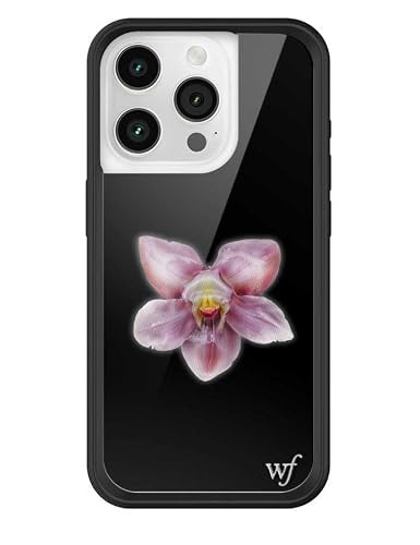 Wildflower Cases - Orchid, Compatible with Apple iPhone 15 Pro | Floral, Black, Purple, Minimalist, Cute, Trendy - Protective Black Bumper, 4ft Drop Test Certified, Women Owned Small Business | Amazon (US)