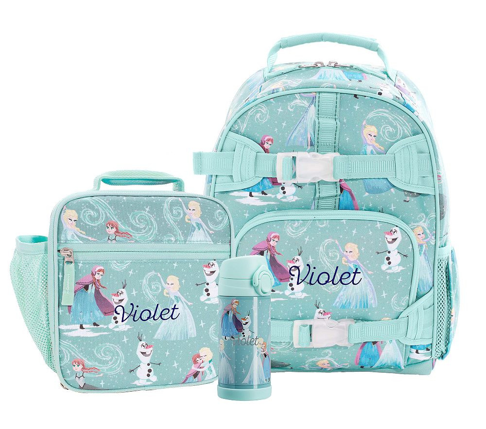 Mackenzie Aqua Disney Frozen Backpack & Lunch Bundle, Set of 3 | Pottery Barn Kids