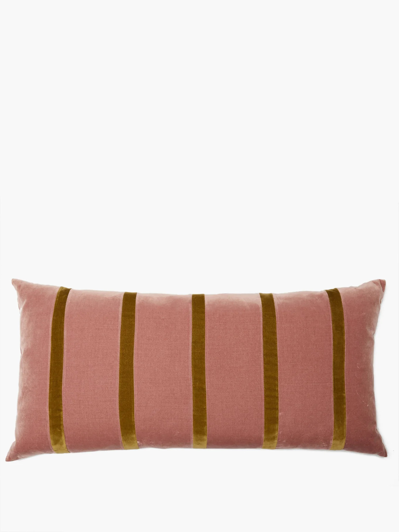 Pippa striped cotton-velvet cushion | Christina Lundsteen | Matches (US)