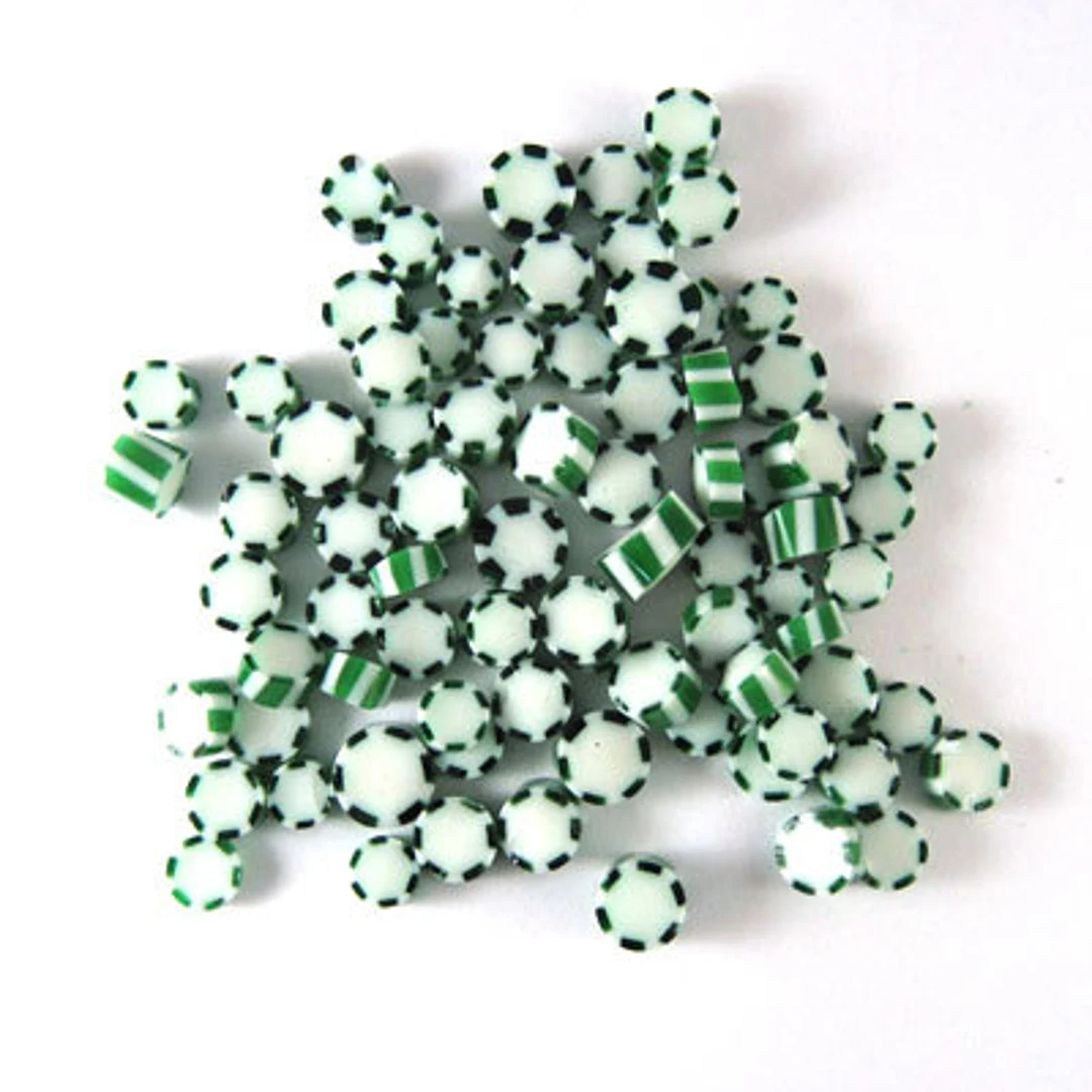 Peppermint Twist Murrine green 0.5 Oz Precut 90 COE - Etsy | Etsy (US)