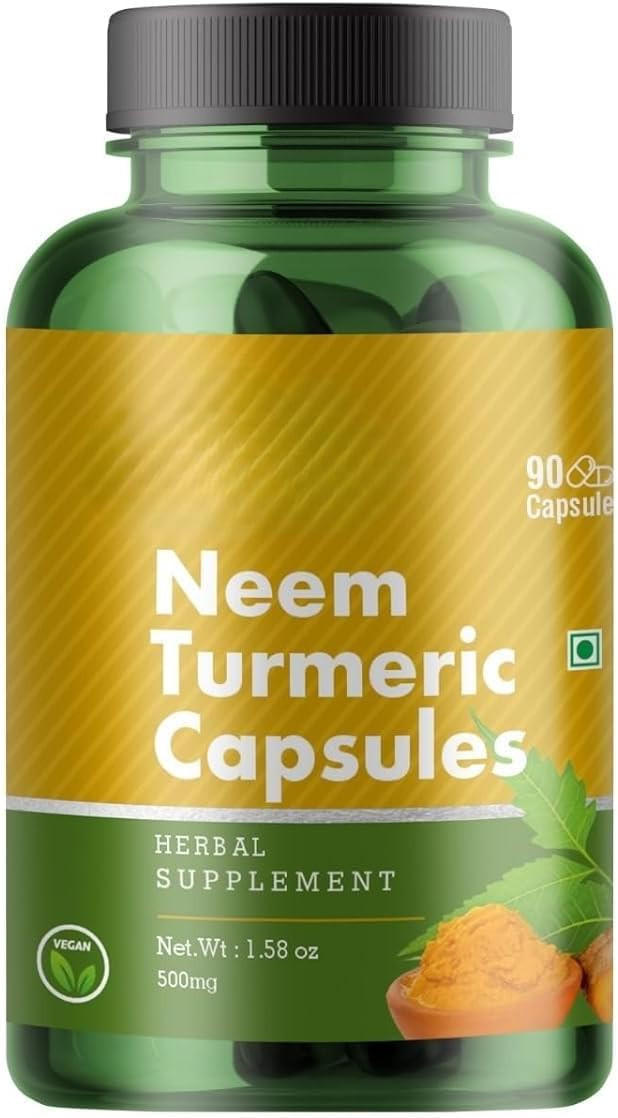 TU Neem Turmeric Powder Capsules | 500 mg | Best Detox | Boosts Immunity| 90s for 30 days Pack of... | Amazon (CA)