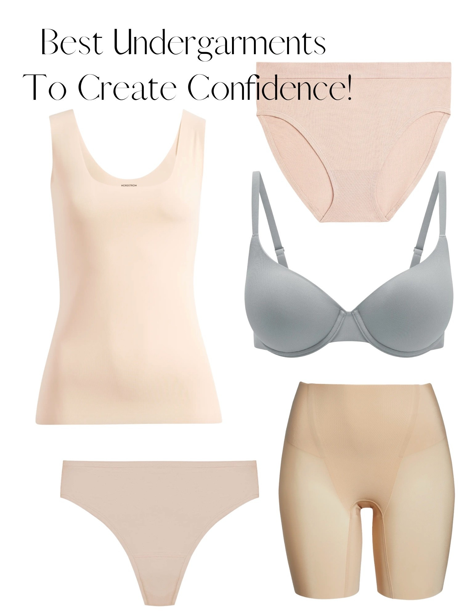 Your undergarments provide the foundation for all of your outfits! The foundation we are speaking about increases your confidence when dressing! Gone are underwear lines and a smoother overall appearance!!
Some of our very favorites are:

Wacoal Red Carpet Convertible Strapless Bra…. REALLY the best!

Chantelle Soft Stretch Panties… soooo good!

Spanx Go Figure Mid Thigh Shaper!

Tuckernuck Compression Tank… comes in so many colors! The best under a blazer!

#LTKOver40 #LTKgrwm #LTKmorningroutine