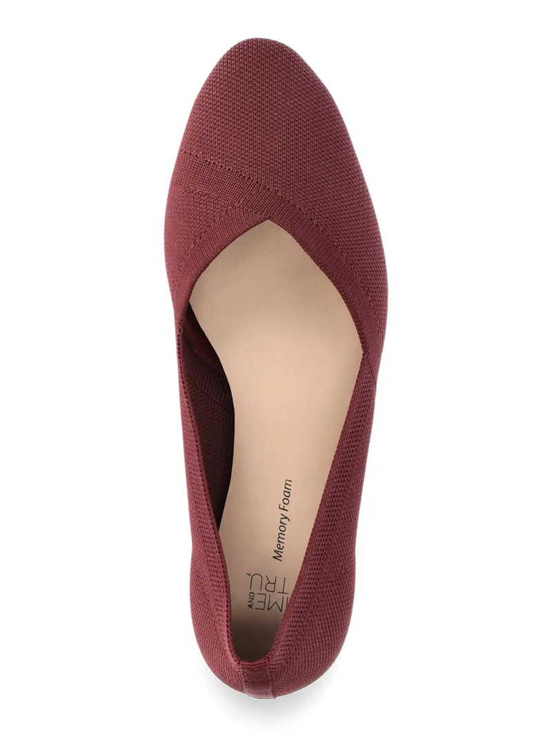 Time and Tru Women's Knit Ballet Flats | Walmart (US)