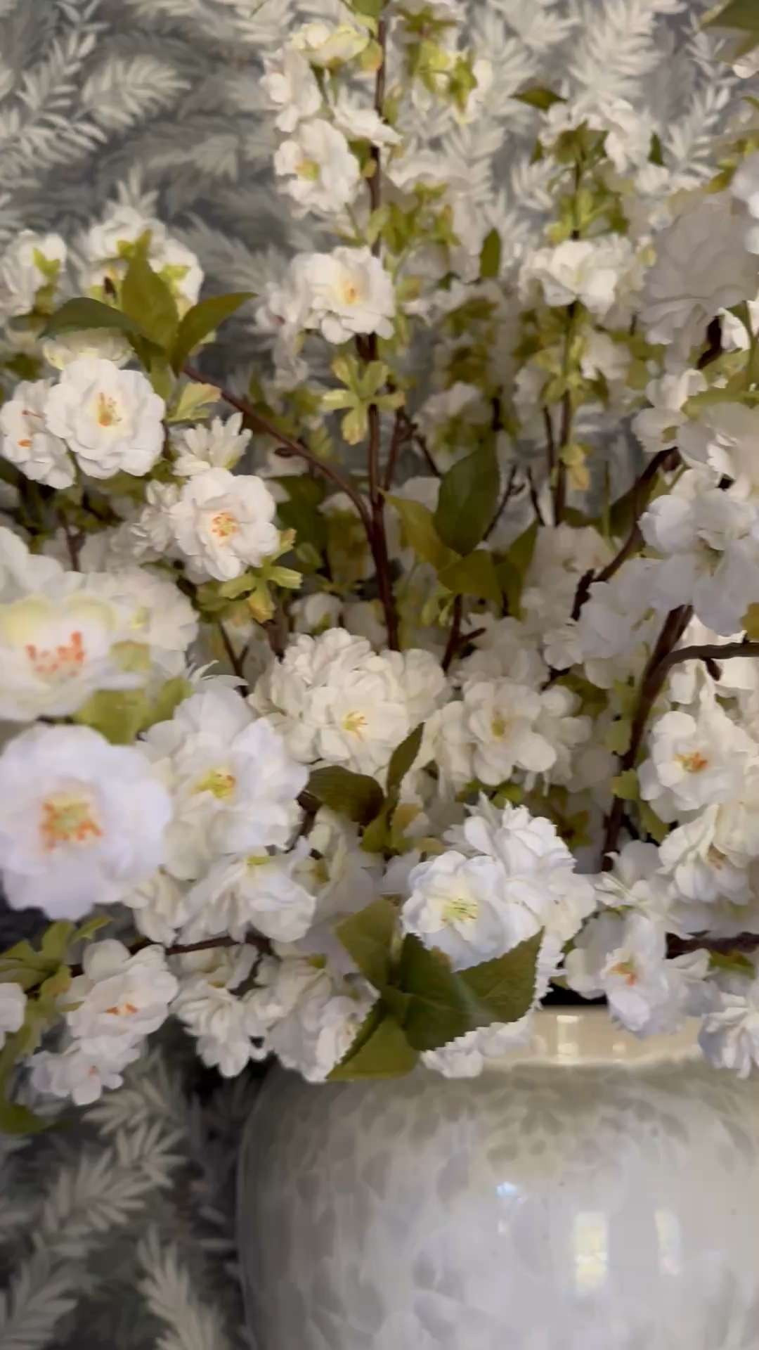White cherry blossoms are the perfect spring home decor piece to add to any room in your home! These ones come in white and pink, and are the most realistic ones I've tried to date! #springdecor #springideas #cherryblossoms #homedecor 

 #LTKSeasonal #LTKHome