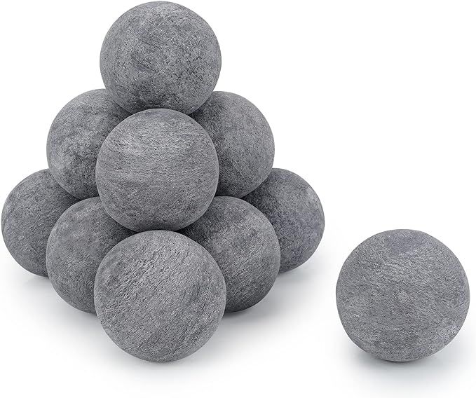Stanbroil Ceramic Fire Balls - 4” Round Fire Stones for Fire Pit Fire Bowl and Fireplace - Set ... | Amazon (US)