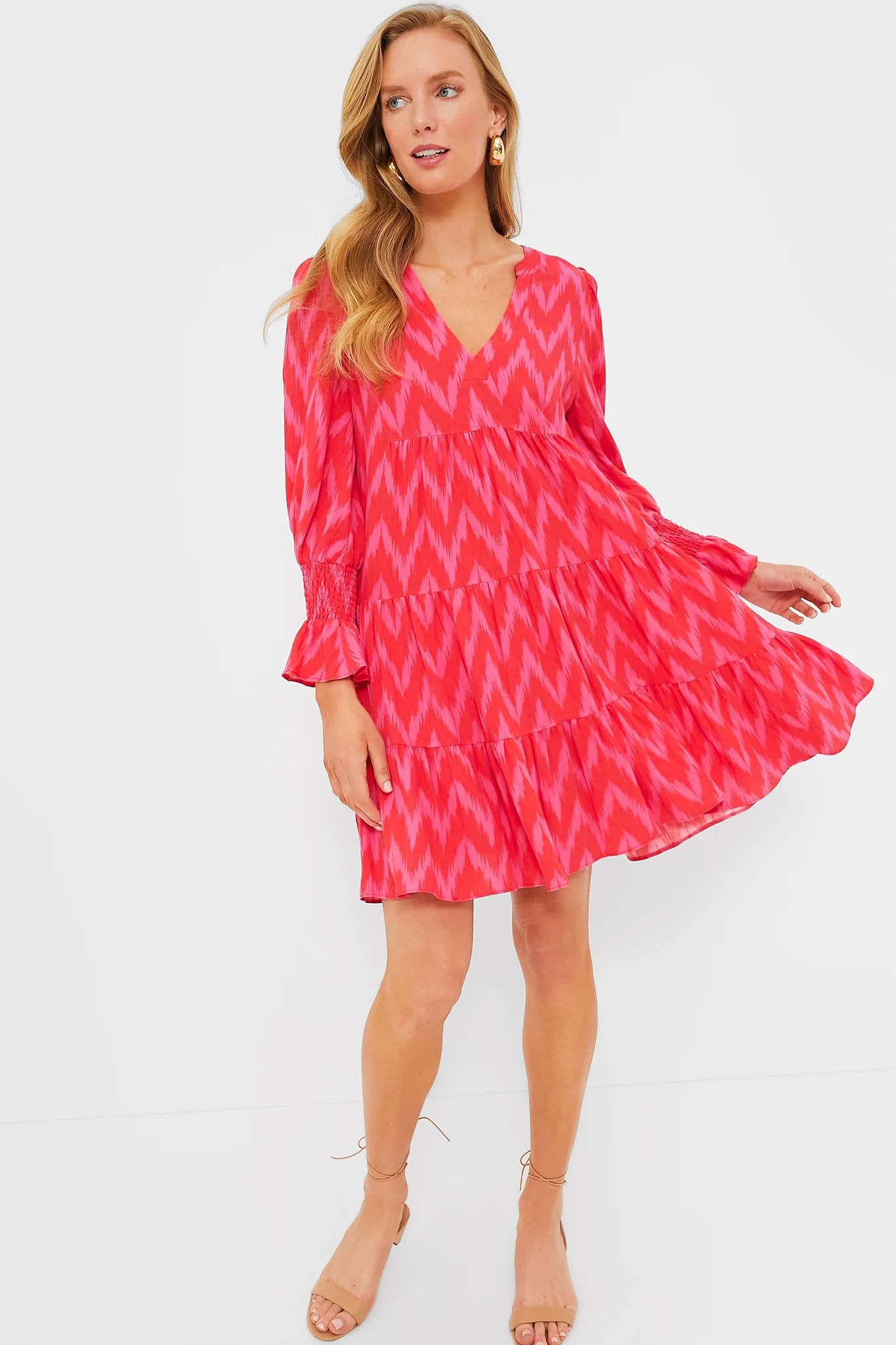 Hot Pink Ikat Kenzo Dress | Tuckernuck (US)