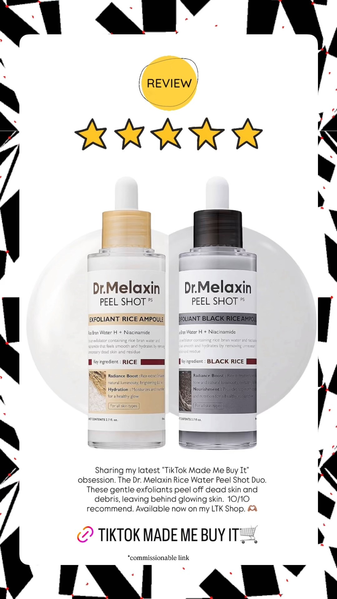 gift guide for her

White Rice & Black Rice Peel Shot

Scroll to shop. I’m so glad you’re here  


#LTKBeauty #LTKselfcare #LTKGiftGuide