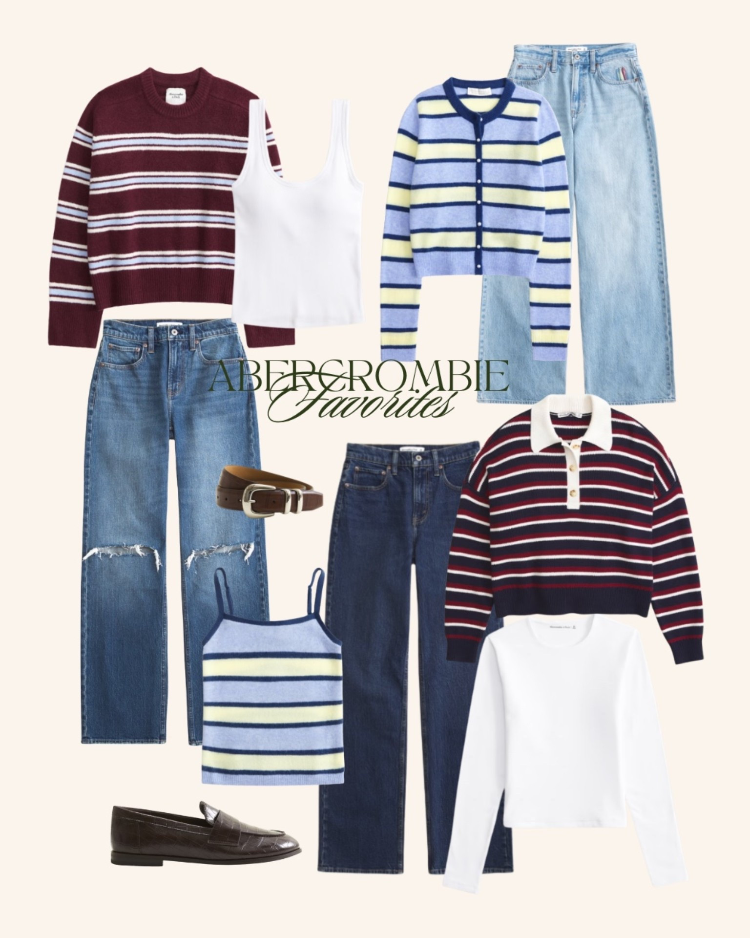 Some Abercrombie new arrivals I’m obsessing over!! (Discount code AF20 for 20% in the app) 