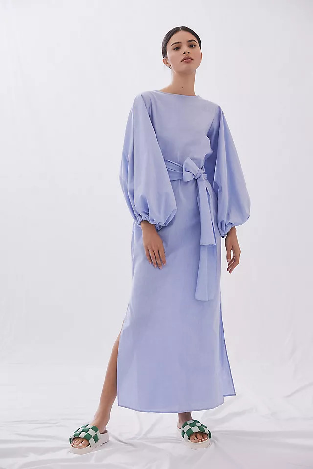 Margo Baridon Chambray Maxi Dress | Anthropologie (US)