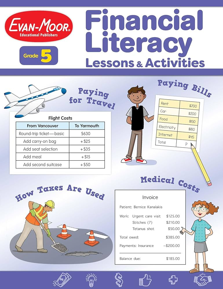 Financial Literacy Lessons and Activities for Grade 5 Teacher’s Resource Book, Reproducible Wor... | Amazon (US)