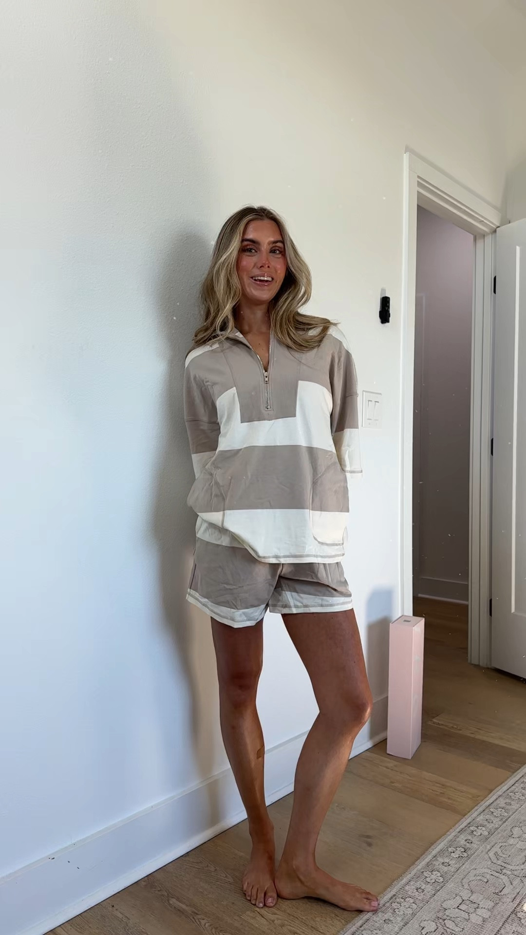 Amazon size XS Panadila Women Striped Workout Set Two Piece Outfit Tracksuit Oversized Lounge Set Top and Shorts Sets with Pockets

#LTKootd #LTKSaleAlert #LTKdayinmylife