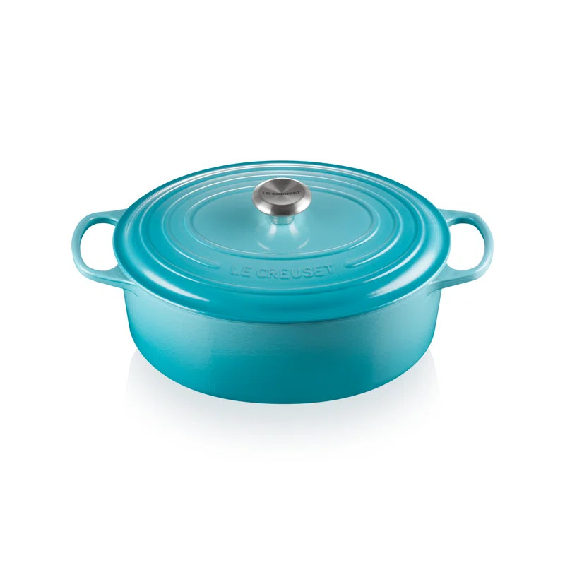 Le Creuset Caribbean Cast Iron Oval Dutch Oven | Wayfair North America