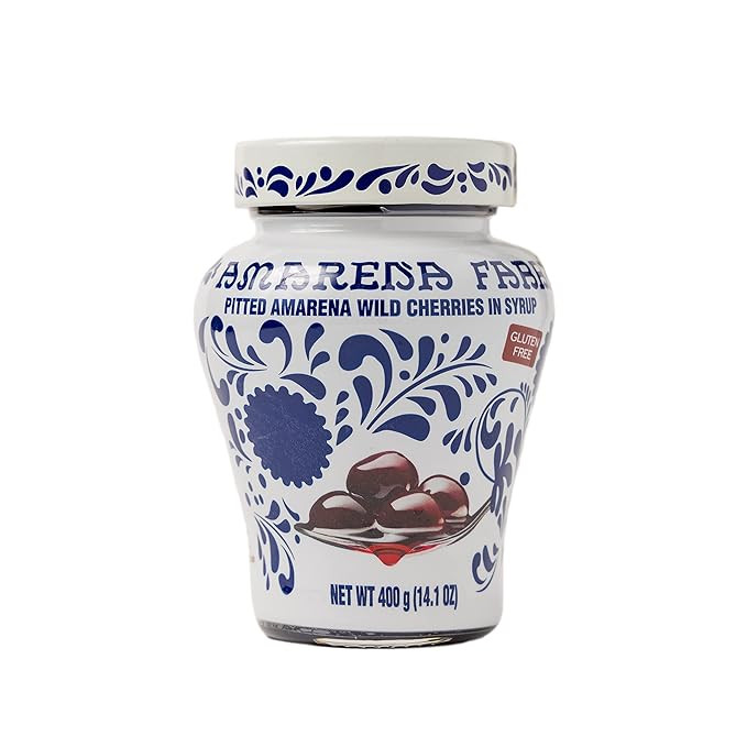 Amarena Fabbri Wild Cherries in Syrup, Gluten Free, Non GMO, Vegan, 400 grams (14oz) | Amazon (US)