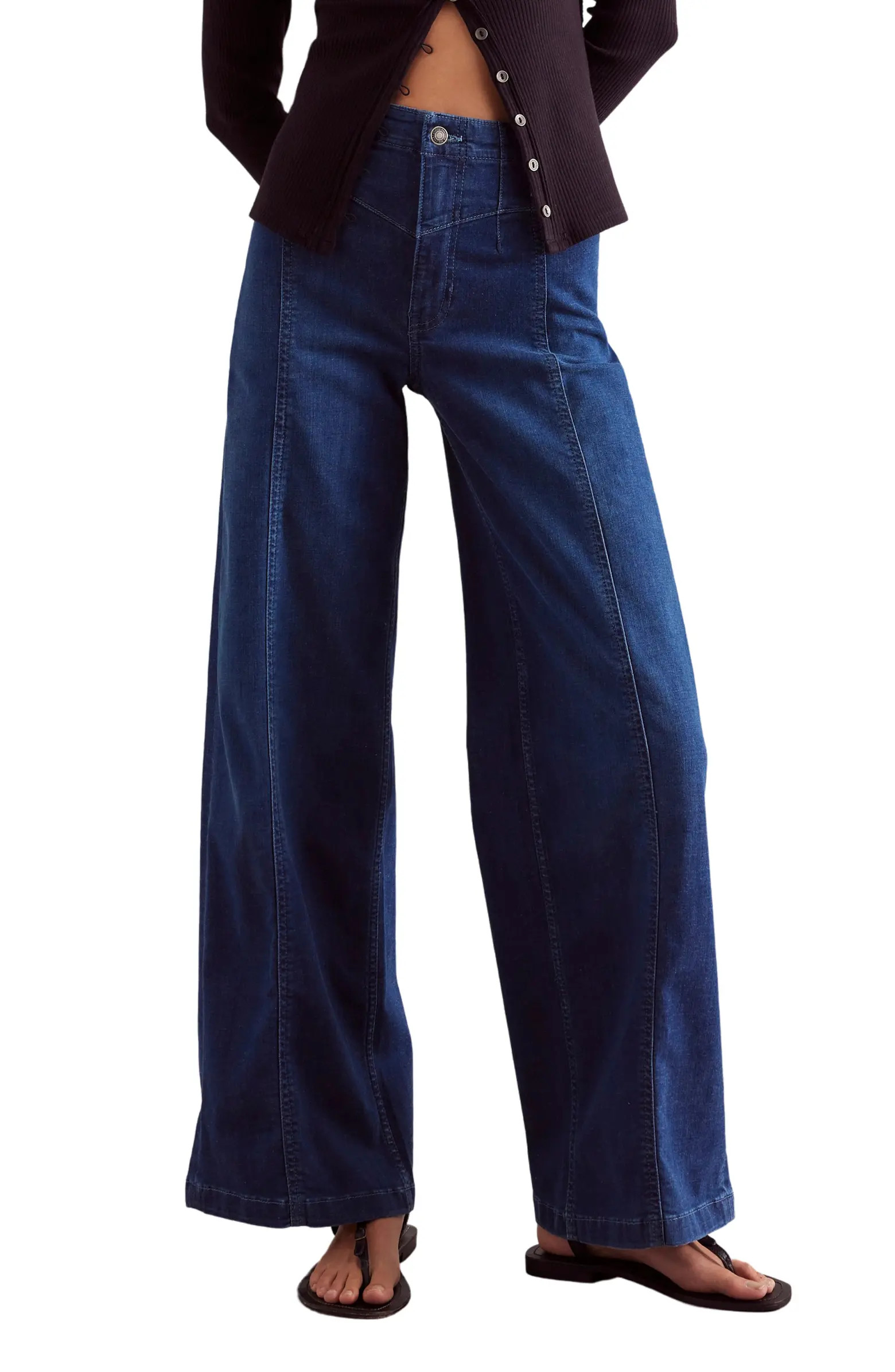 Libre Front Yoke Wide Leg Jeans | Nordstrom