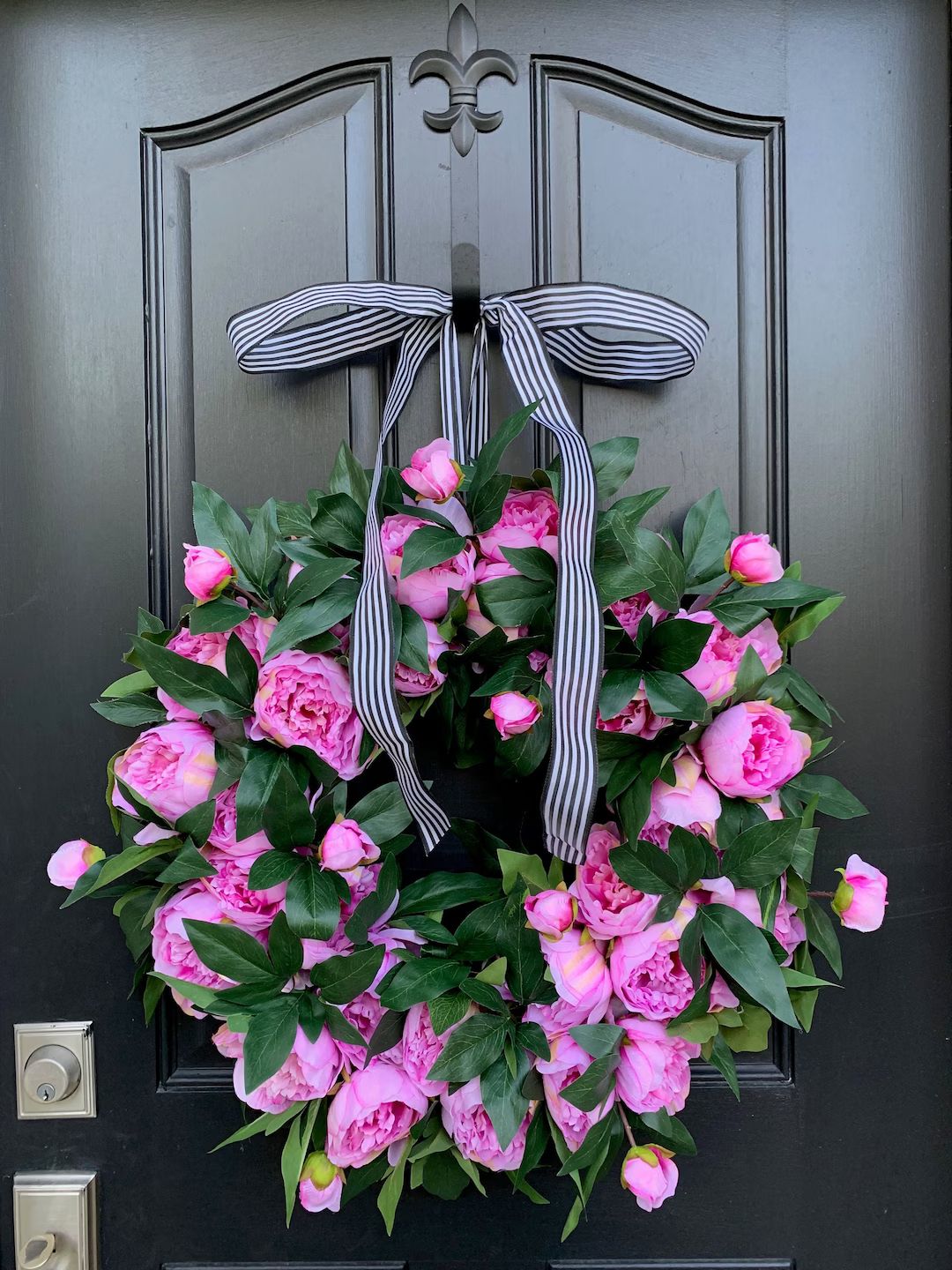 PINK Peony Wreath, Front Door Wreaths, Summer Wreath for Front Door, Pink Peony Wreaths, Spring W... | Etsy (US)