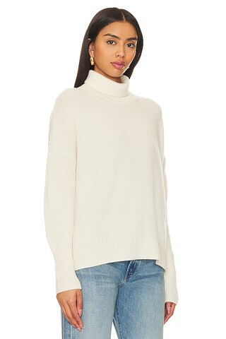 Pullover Turtleneck Sweater in Ivory | Revolve Clothing (Global)