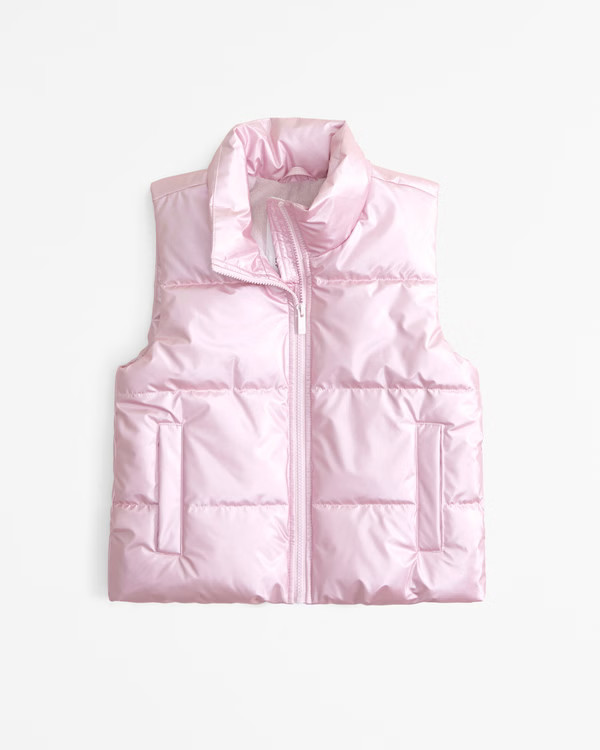 girls puffer vest | girls coats & jackets | Abercrombie.com | Abercrombie & Fitch (US)
