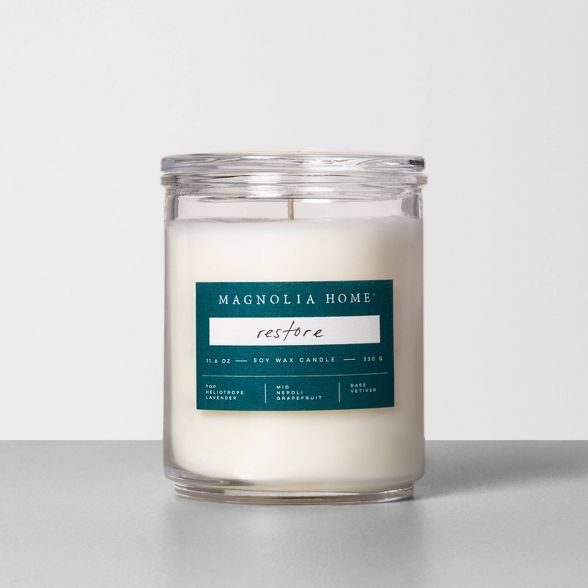 11.6oz Glass Jar Candle Restore - Magnolia Home by Joanna Gaines | Target