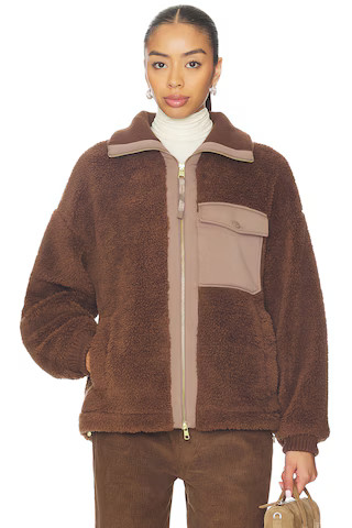 Varley Lowell Sherpa Jacket in Carafe from Revolve.com | Revolve Clothing (Global)