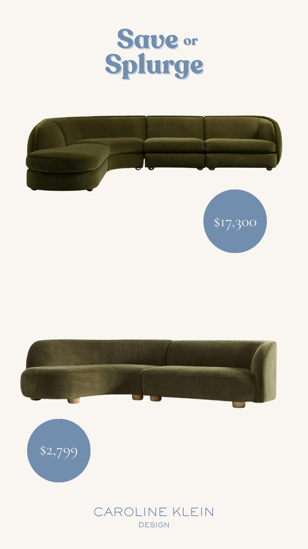 Save or Splurge: Green Sectional 

 #LTKHome