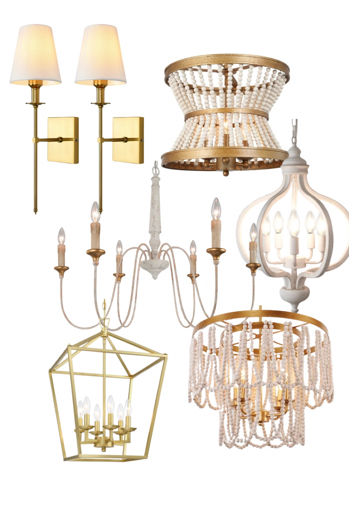 Gold & white lighting refresh! 

#LTKHome
