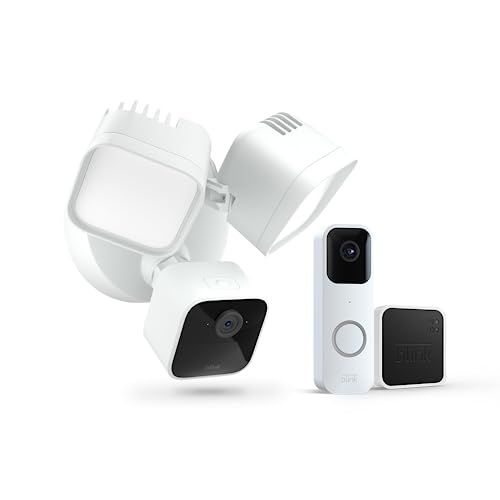 Blink Wired Floodlight Camera + Video Doorbell with Sync Module 2 | Two-way audio, HD day and nig... | Amazon (US)