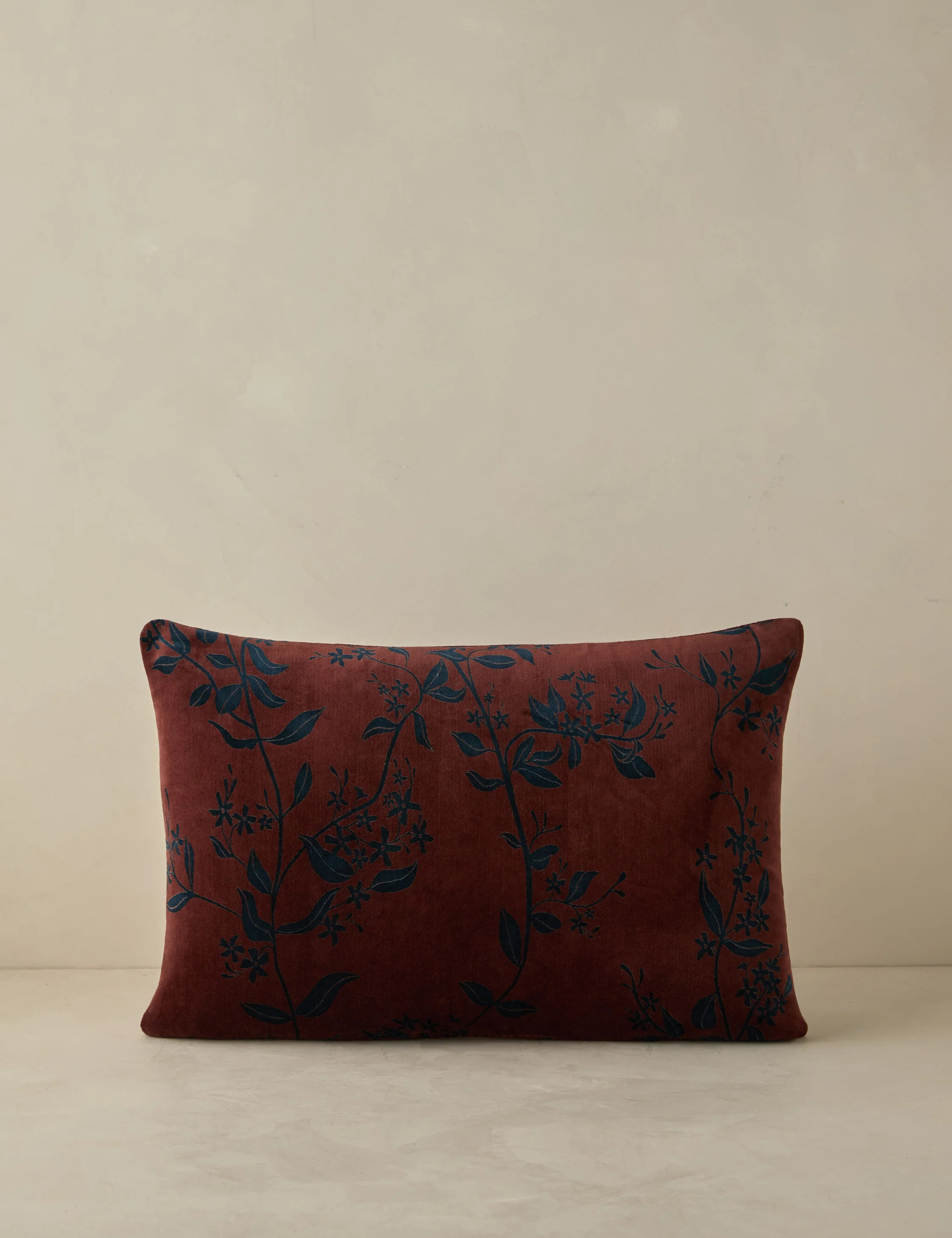 Carmine Velvet Pillow | Lulu and Georgia 
