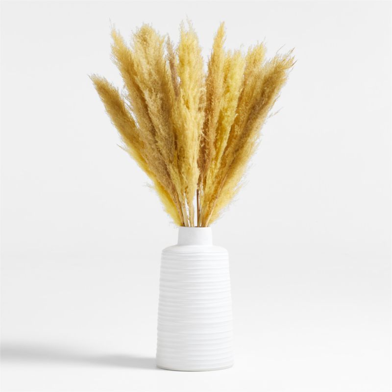 Golden Yellow Dried Grass Plume Bunch + Reviews | Crate & Barrel | Crate & Barrel