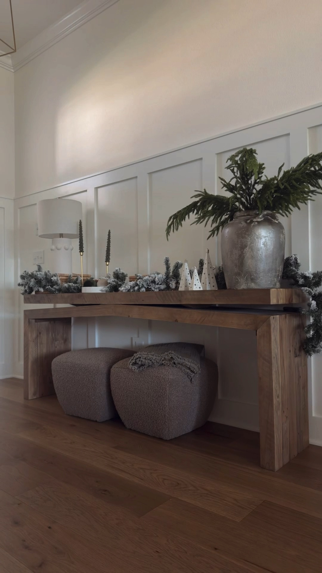 In my opinion, it’s truly never too early to decorate for Christmas! It’s no secret, that Christmas is my all time favorite holiday to decorate for! I love the twinkling lights and the garland everywhere.

Christmas decor, christmas decorating, flocked Christmas garland, flocked garland, velvet Christmas ornaments, viral velvet Christmas ornaments, Christmas tree candlesticks, Christmas tree candles, Evergreen stems, Henn Console Table, Henn Console Table styling, Christmas entryway styling, Christmas entryway decor, Christmas entryway decorating, Christmas entryway inspiration, Christmas entryway inspo, Christmas console table decor inspo, neutral Christmas decor, neutral Christmas styling, neutral home aesthetic, faux evergreen Christmas decor, transitional Christmas decor 



#LTKHoliday #LTKHome #LTKSeasonal