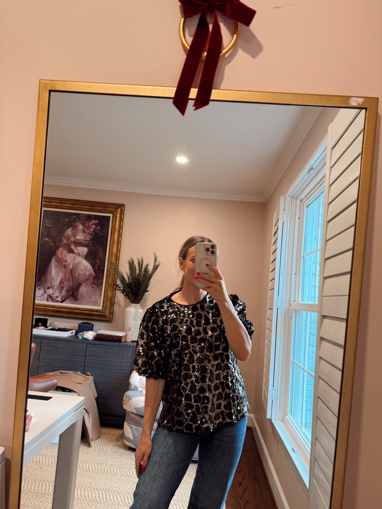 This top is so fun and would be perfect for New Year’s!

#LTKstorytime #LTKHoliday #LTKootd