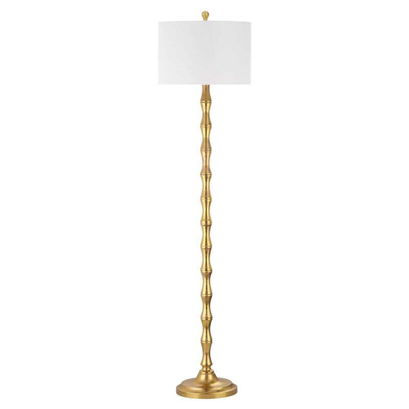 Milo Floor Lamp, Gold | One Kings Lane