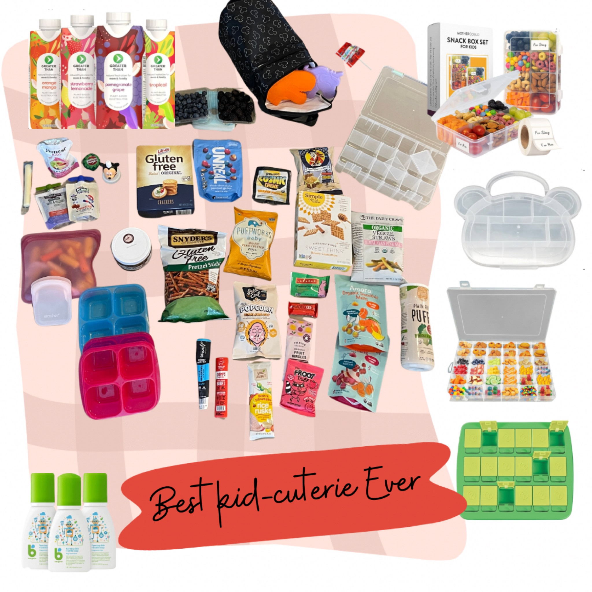 This is a messy post but I promise, you will be well prepared! Comment SNACK and I will give you the PERFECT snackle box shopping list! Kid-cuterie comes in clutch when a quick hit is needed.

We’ve done this a few times now, each trip we get better at nailing the spread. The ✈️ plane board is completely different the 🏰 park pack, however, with some good stock and easy choices, this will be the HOTTEST tip you get.

The key is: don’t waste the space… and you also have to be careful about what you CHOC-tually choose, while they might want to save a gummy fruit snack for afternoon, once you hit that heat 😎 in Florida, for more than an hour it’s definitely less gummy & more gross 🤢… AND it becomes an absolute goopy mess that can’t solved by simply wiping a few digits ✋🏻 … now, it’s melted into the stroller seat and ALL over clothes. Don’t let that happen.

#LTKtravel #LTKfamily #LTKkids