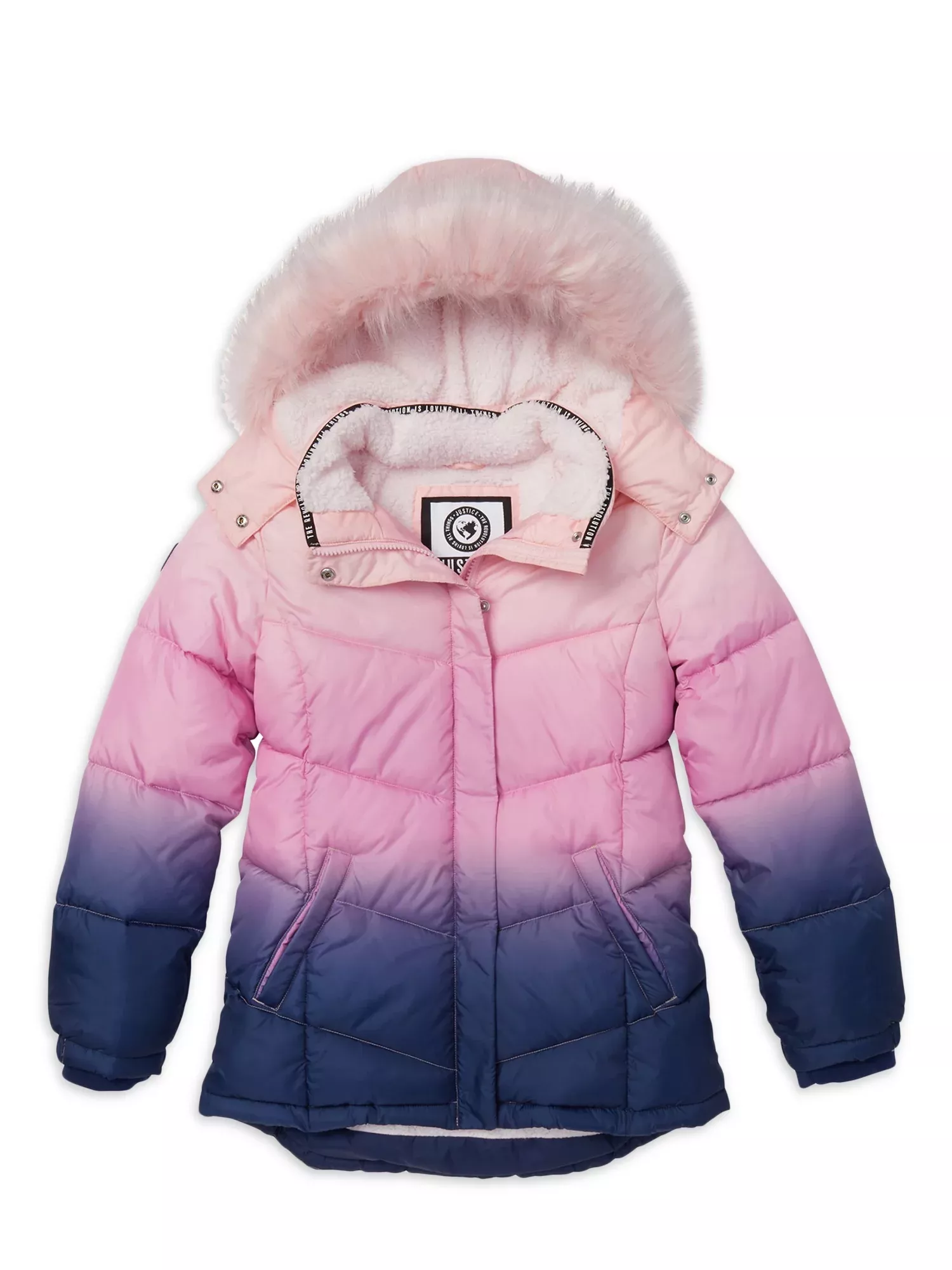 Justice best sale puffer jacket