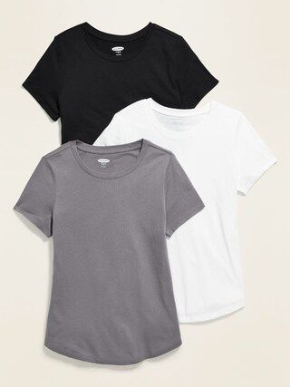 EveryWear Crew-Neck Tee 3-Pack for Women | Old Navy (US)