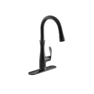 Bellera Single-Handle Pull-Down Sprayer Kitchen Faucet with DockNetik and Sweep Spray in Oil-Rubb... | The Home Depot