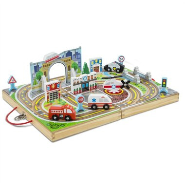 Melissa & Doug® Take-Along Tabletop Vehicle Set Town | Indigo (CA)