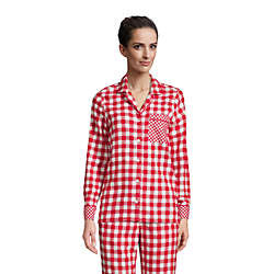 Draper James x Lands' End Women's Long Sleeve Flannel Pajama Top | Lands' End (US)