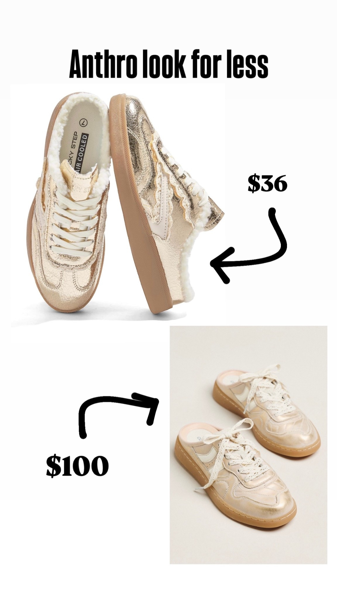 Anthropology look for less. 🤍

Loving these mule sneakers, in both styles! 

#LTKootd #LTKSpringSale #LTKSaleAlert