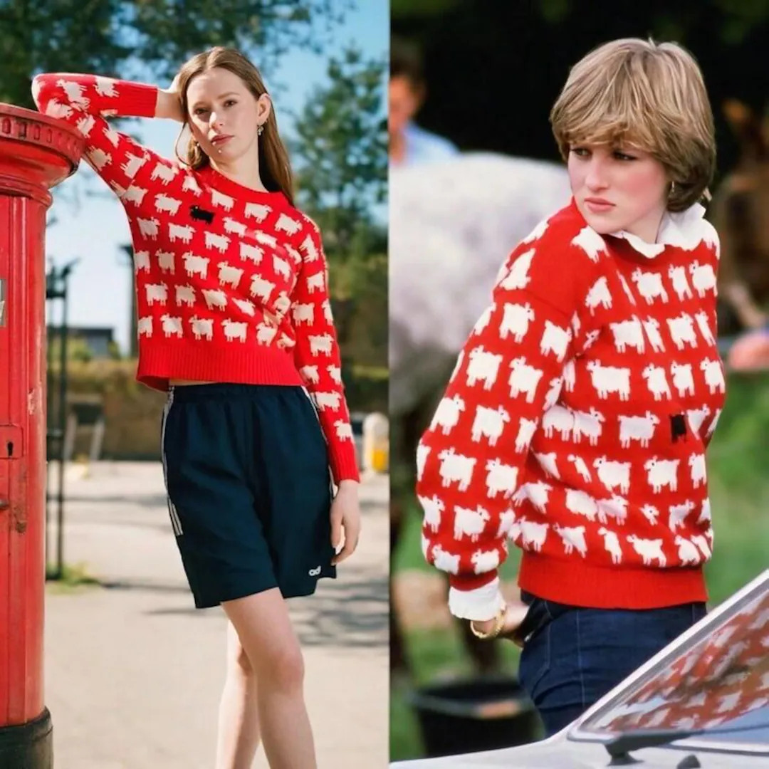 Princess Diana Red Sheep Sweater: Unisex Christmas Jumper - Etsy | Etsy (US)