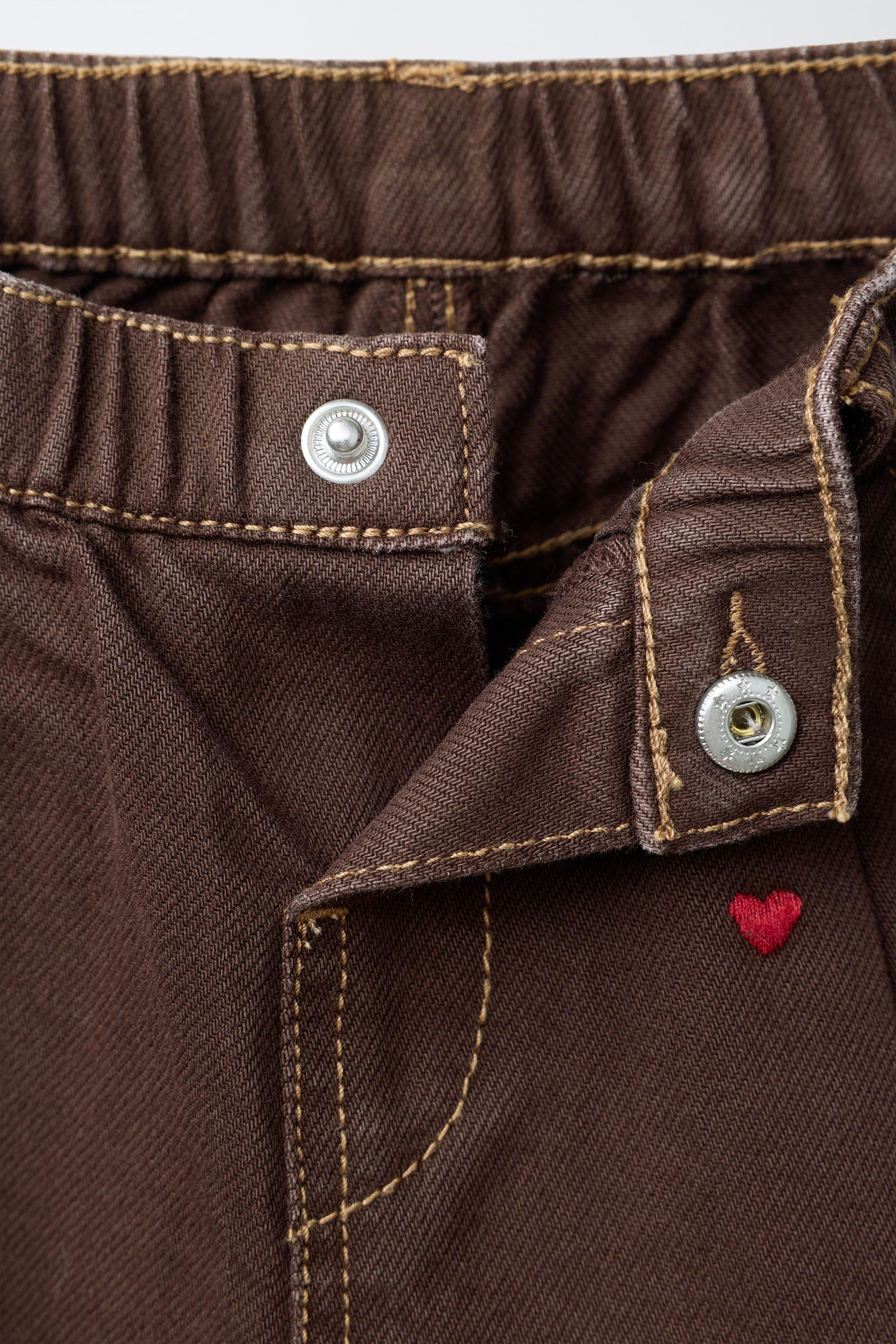 HEART BALLOON TWILL PANTS | Zara US