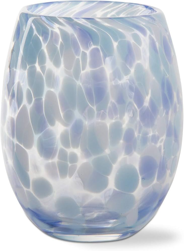 TAG 16 oz. Confetti Glass Stemless Wine Drinkware Light Blue Dishwasher Safe Beverage Glassware D... | Amazon (US)
