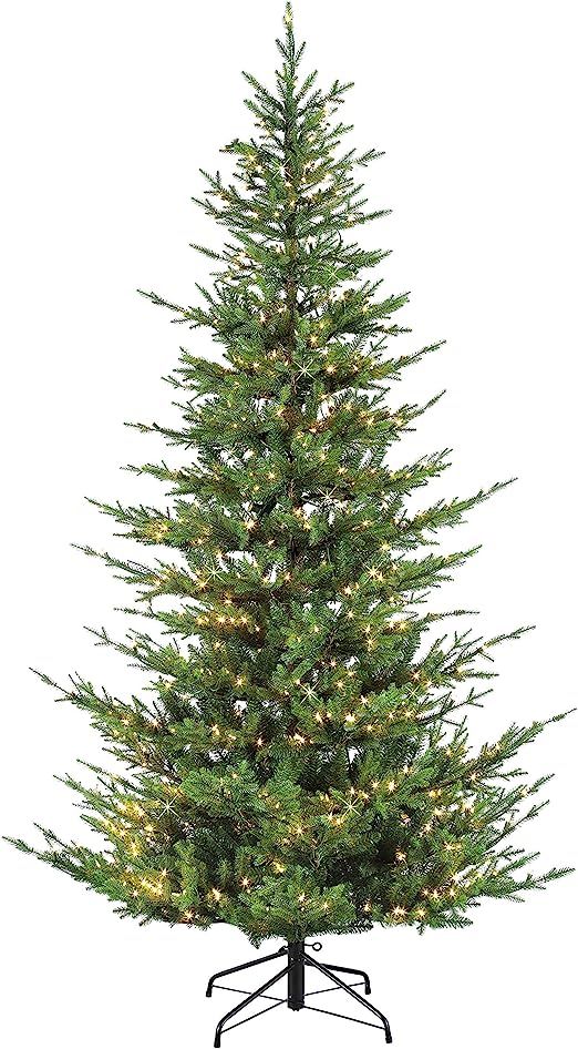 Amazon.com: Puleo International 6.5' Pre-Lit Natural Fir Artificial Christmas Tree with 450 Light... | Amazon (US)