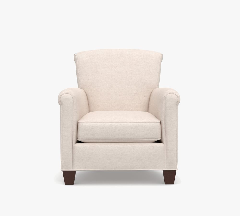 Irving Roll Arm Upholstered Armchair | Pottery Barn (US)