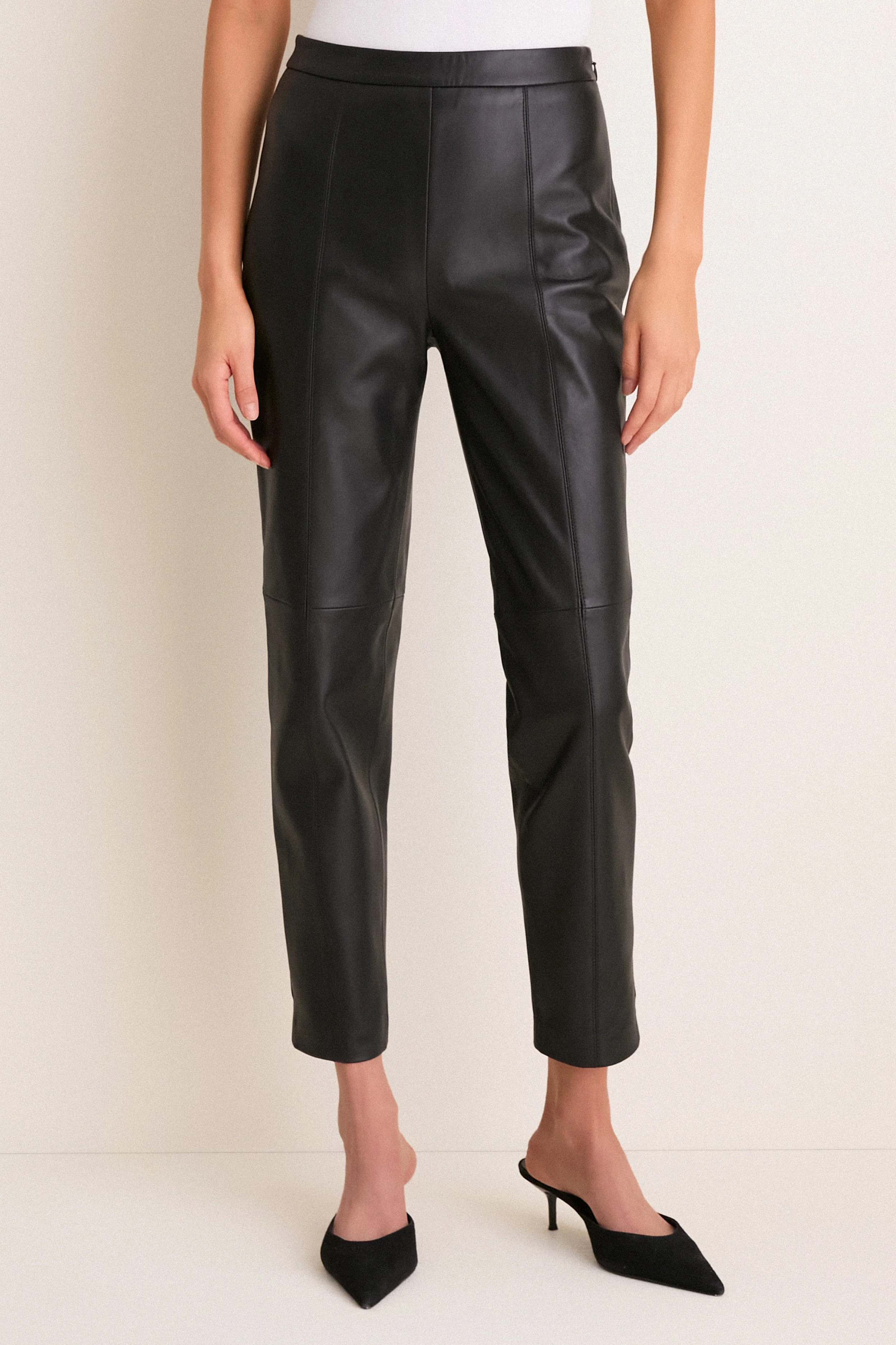 Black Leather Audrey Pant | Tuckernuck (US)