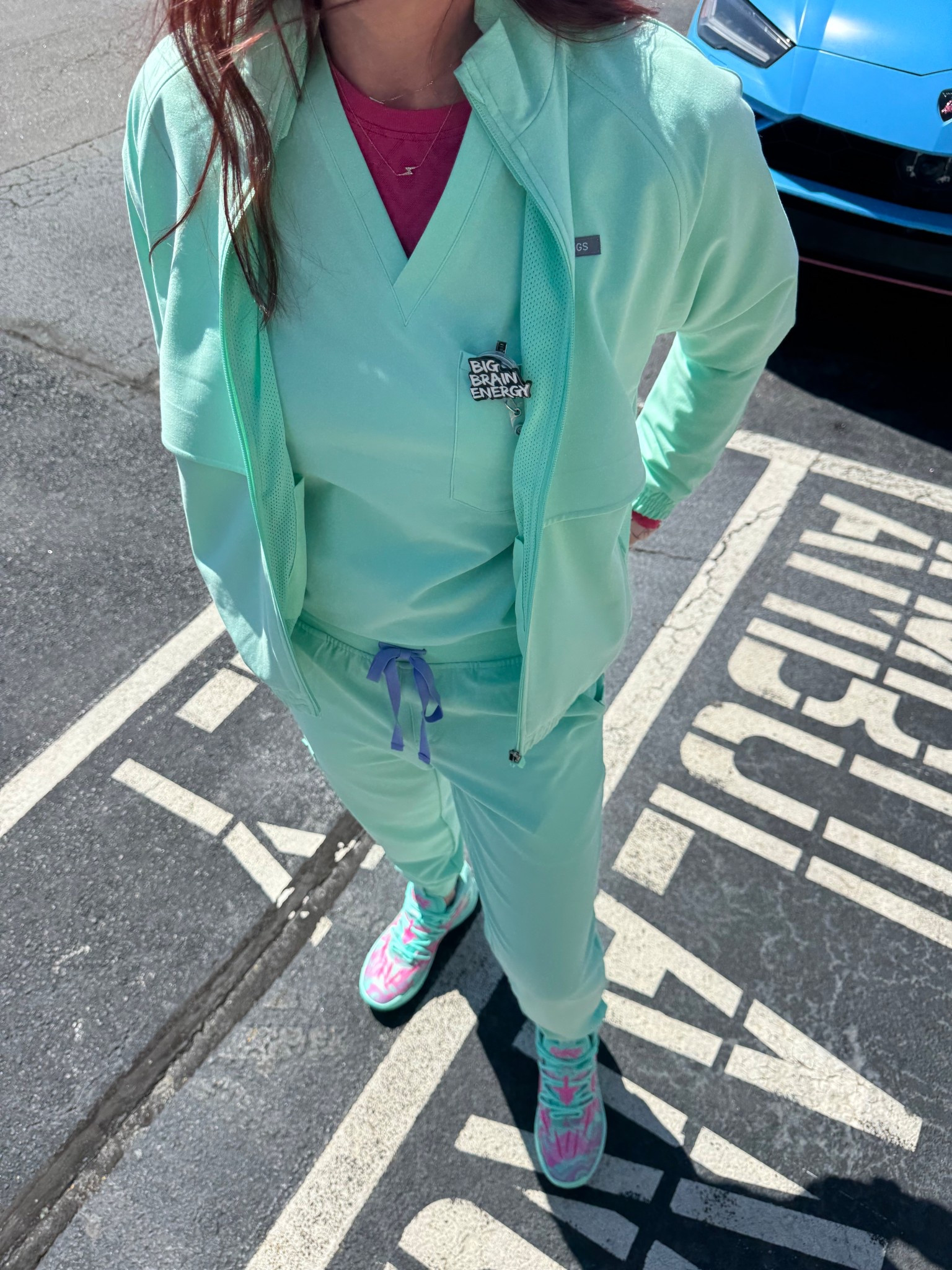 CLINIC OOTD 🧚💧 #figs #healthcare #newcolor #dr #outfit