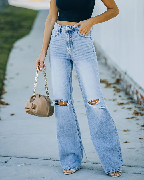 Nia High Rise 90'S Flare Denim | VICI
