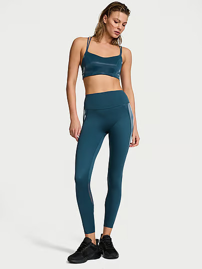 VSX Activateâ¢ Pieced Liquid Shine Legging, Blue, L25Ins - Women's Bottoms - Victoria's Secret | Victoria's Secret (US / CA )